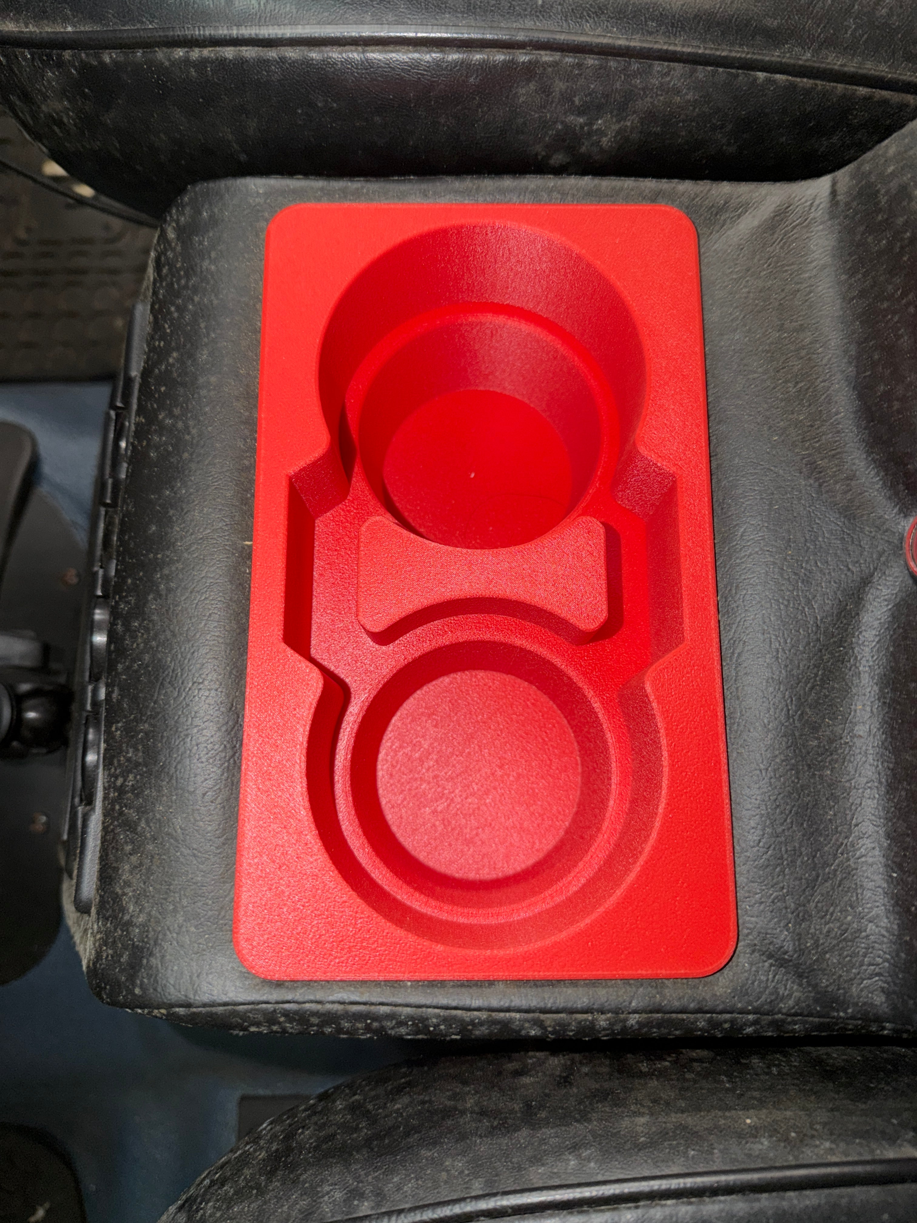 Console Insert Cupholder for aftermarket Jeep Van or Truck Restoration