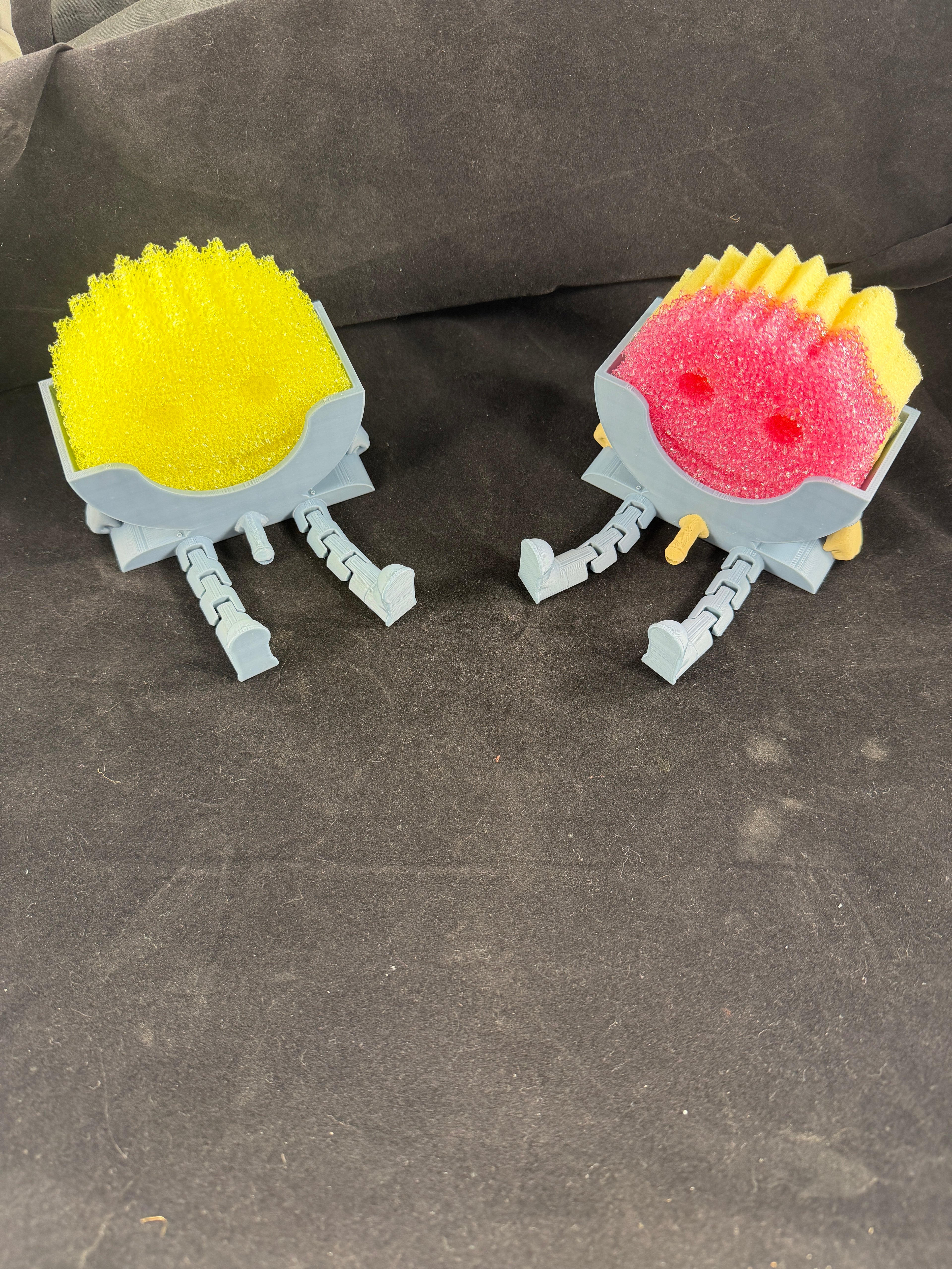 Articulating Scrub Daddy Holder | Sink Accessory | Funny Kitchen Decor | Sponge Holder