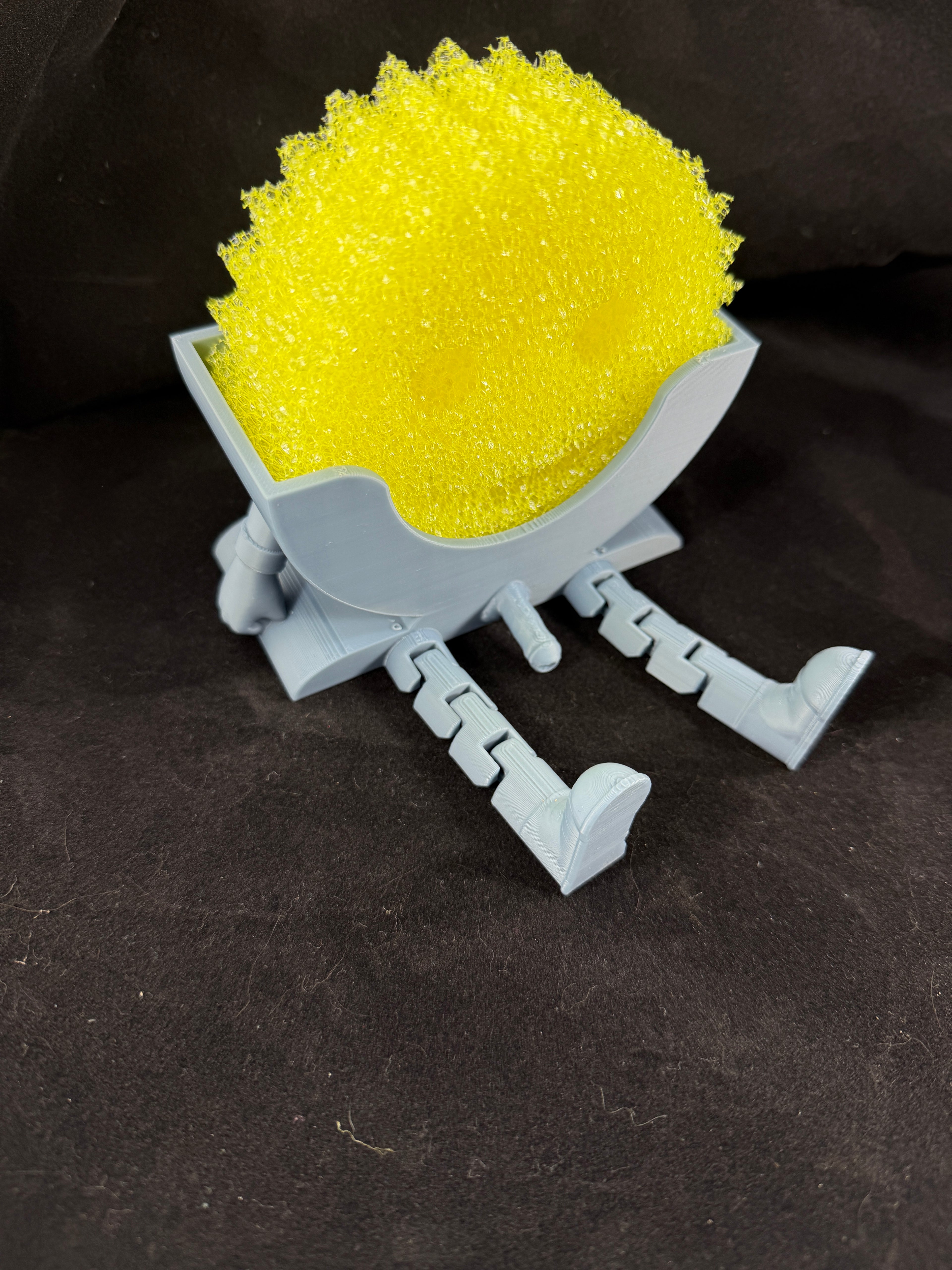 Articulating Scrub Daddy Holder | Sink Accessory | Funny Kitchen Decor | Sponge Holder