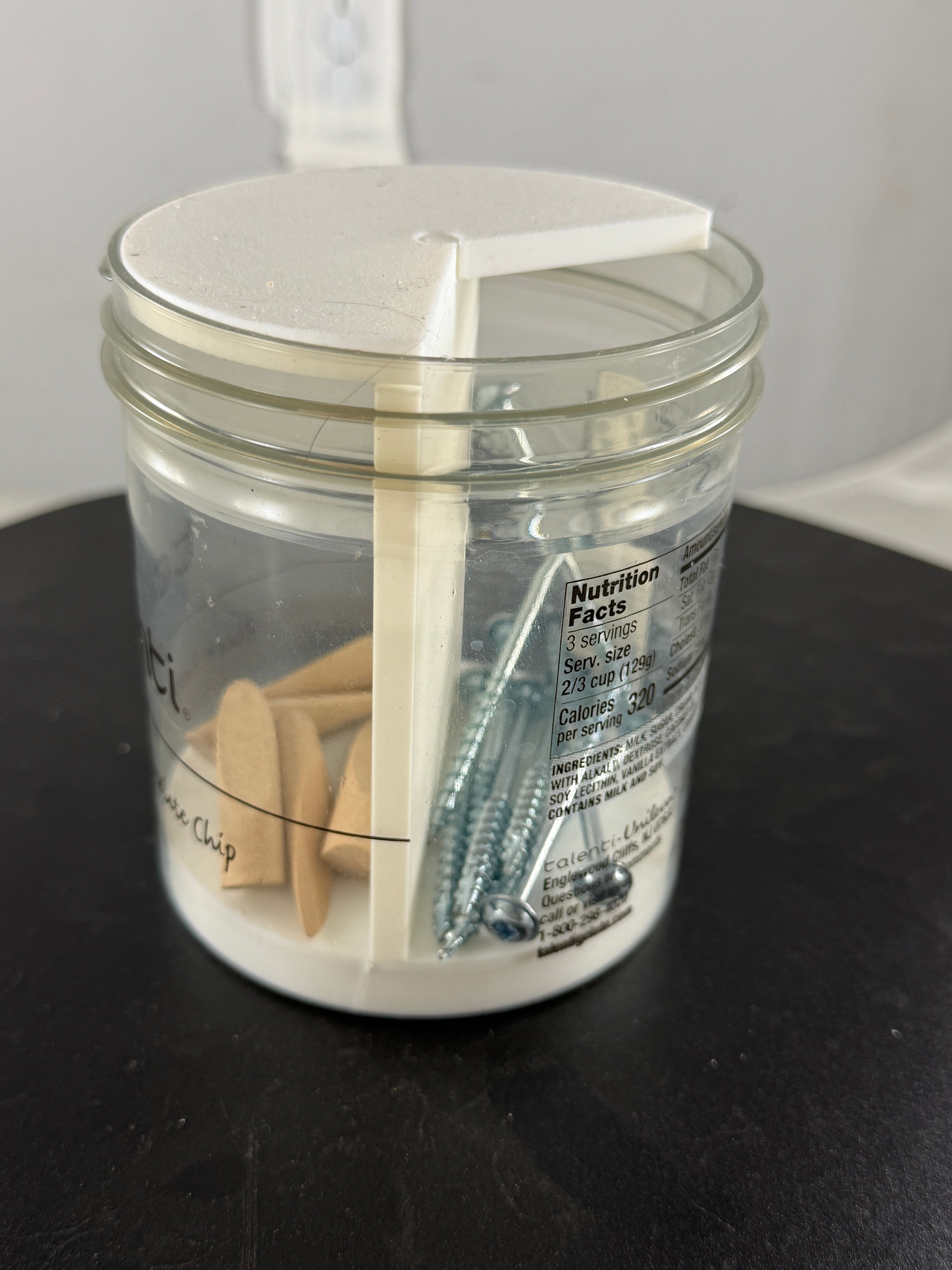 Screw Organizer for Talenti Gelato Container