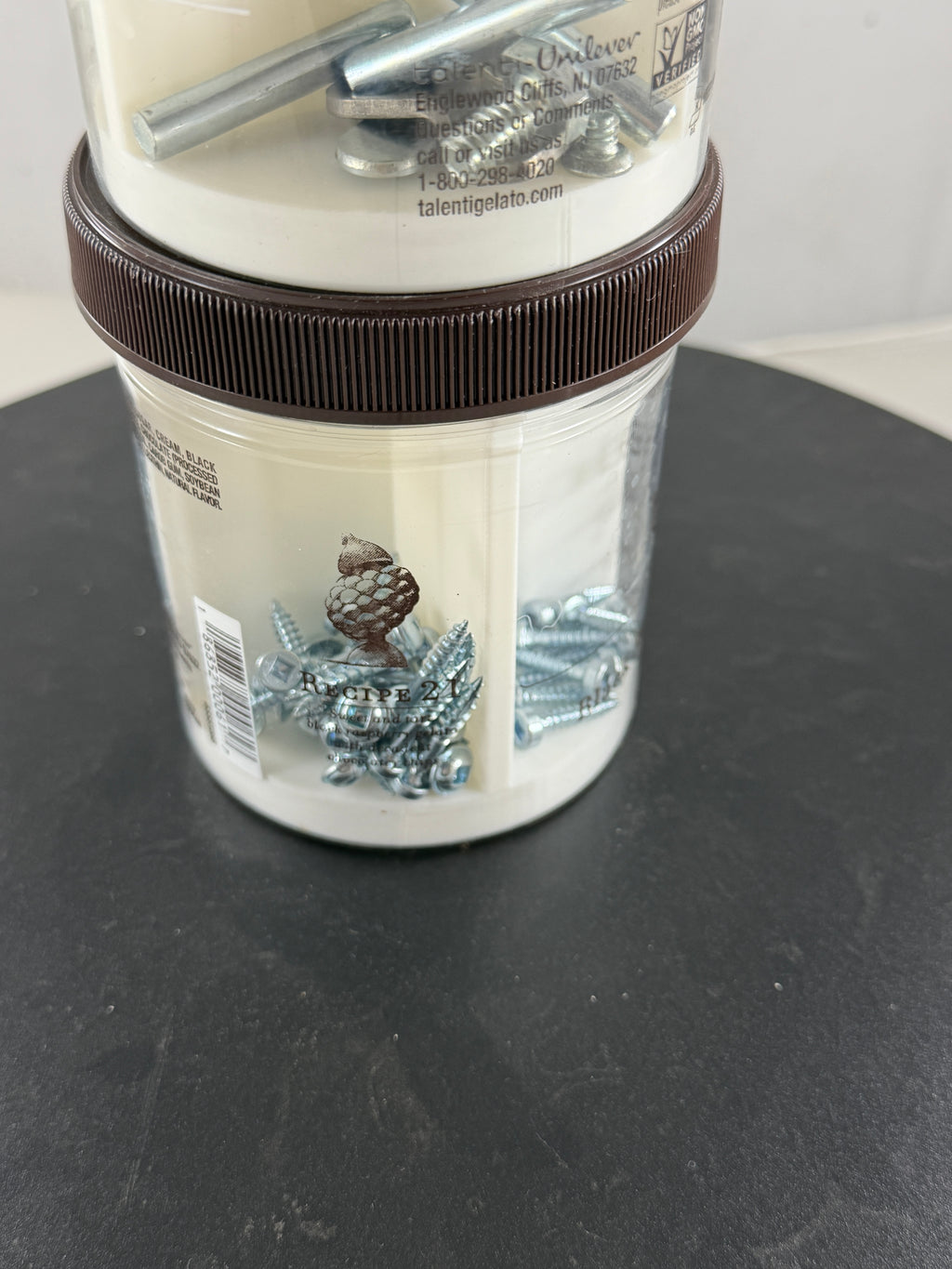 Screw Organizer for Talenti Gelato Container