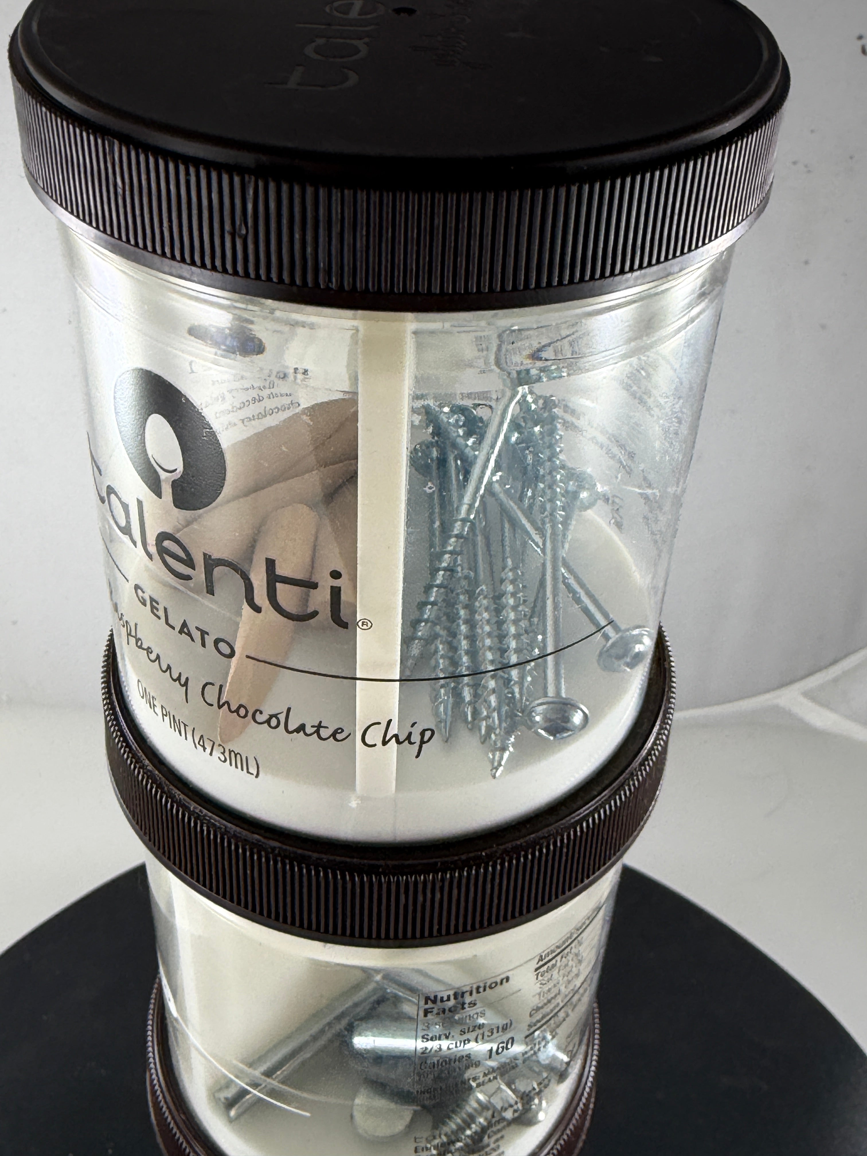 Screw Organizer for Talenti Gelato Container